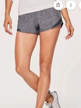 Lululemon Hottie Hot 2.5” Women's Heather Gray Shorts